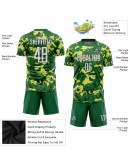 Best Pro Custom Camo White-Kelly Green Sublimation Salute To Service Soccer Uniform Jersey