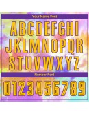 Best Pro Custom Tie Dye Gold-Purple Sublimation Soccer Uniform Jersey