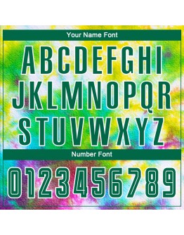 Best Pro Custom Tie Dye Kelly Green-White Sublimation Soccer Uniform Jersey