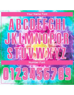 Best Pro Custom Tie Dye Pink-White Sublimation Soccer Uniform Jersey