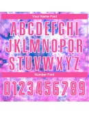 Best Pro Custom Tie Dye Pink-White Sublimation Soccer Uniform Jersey