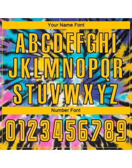 Best Pro Custom Tie Dye Gold-Black Sublimation Soccer Uniform Jersey