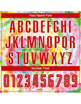 Best Pro Custom Tie Dye Red-White Sublimation Soccer Uniform Jersey