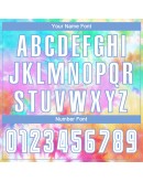 Best Pro Custom Tie Dye White-Light Blue Sublimation Soccer Uniform Jersey