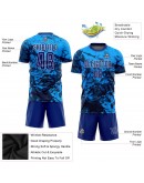 Best Pro Custom Tie Dye Royal-White Sublimation Soccer Uniform Jersey