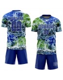 Best Pro Custom Tie Dye Royal-White Sublimation Soccer Uniform Jersey