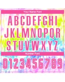 Best Pro Custom Tie Dye Pink-White Sublimation Soccer Uniform Jersey