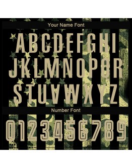 Best Pro Custom Olive Vegas Gold-Black American Flag Fashion Sublimation Salute To Service Soccer Uniform Jersey