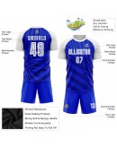 Best Pro Custom Royal White-Navy Sublimation Soccer Uniform Jersey