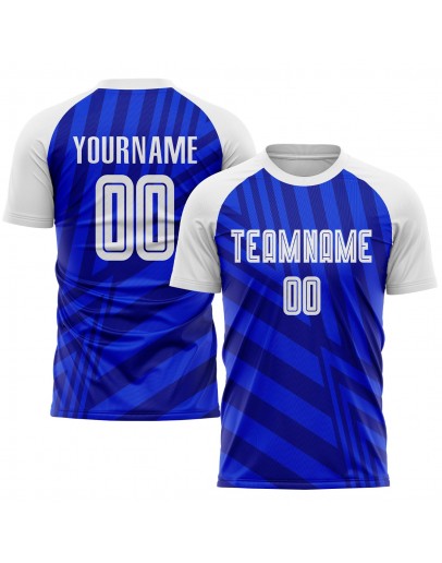 Best Pro Custom Royal White-Navy Sublimation Soccer Uniform Jersey