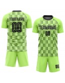 Best Pro Custom Neon Green Black Third Sublimation Soccer Uniform Jersey
