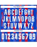 Best Pro Custom Royal White-Red Home Sublimation Soccer Uniform Jersey