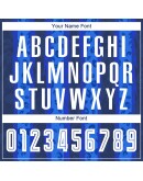 Best Pro Custom Navy White-Royal Away Sublimation Soccer Uniform Jersey