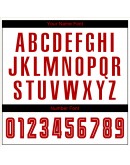 Best Pro Custom White Red-Black Sublimation Fade Fashion Soccer Uniform Jersey