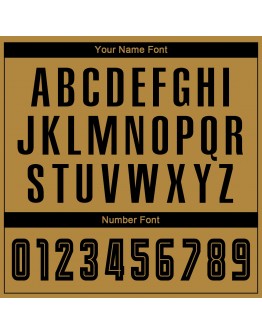 Best Pro Custom Old Gold Black Sublimation Fade Fashion Soccer Uniform Jersey